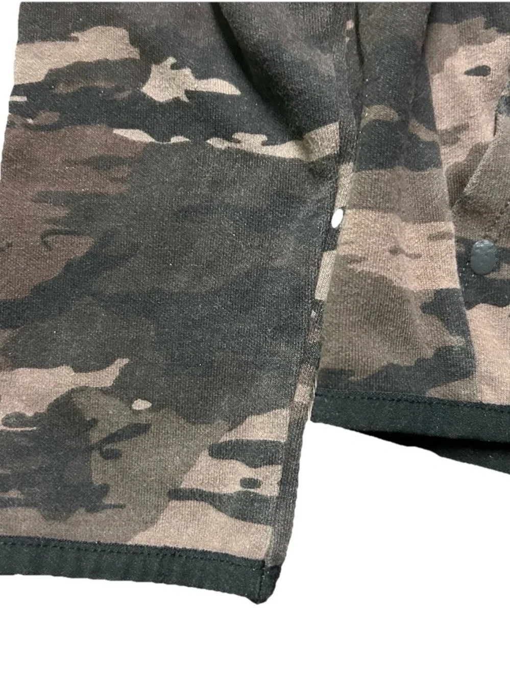 Girls Gap Fit Brown Camouflage Full Zip Athletic Sweatshirt Size Medium (8) - Picture 2 of 3